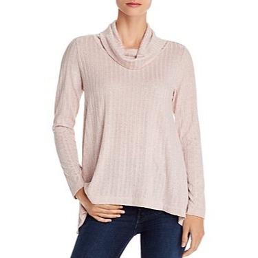 NWOT Status By Chenault High Low Cowl Neck Sweater Side Slit Hem Size XS
