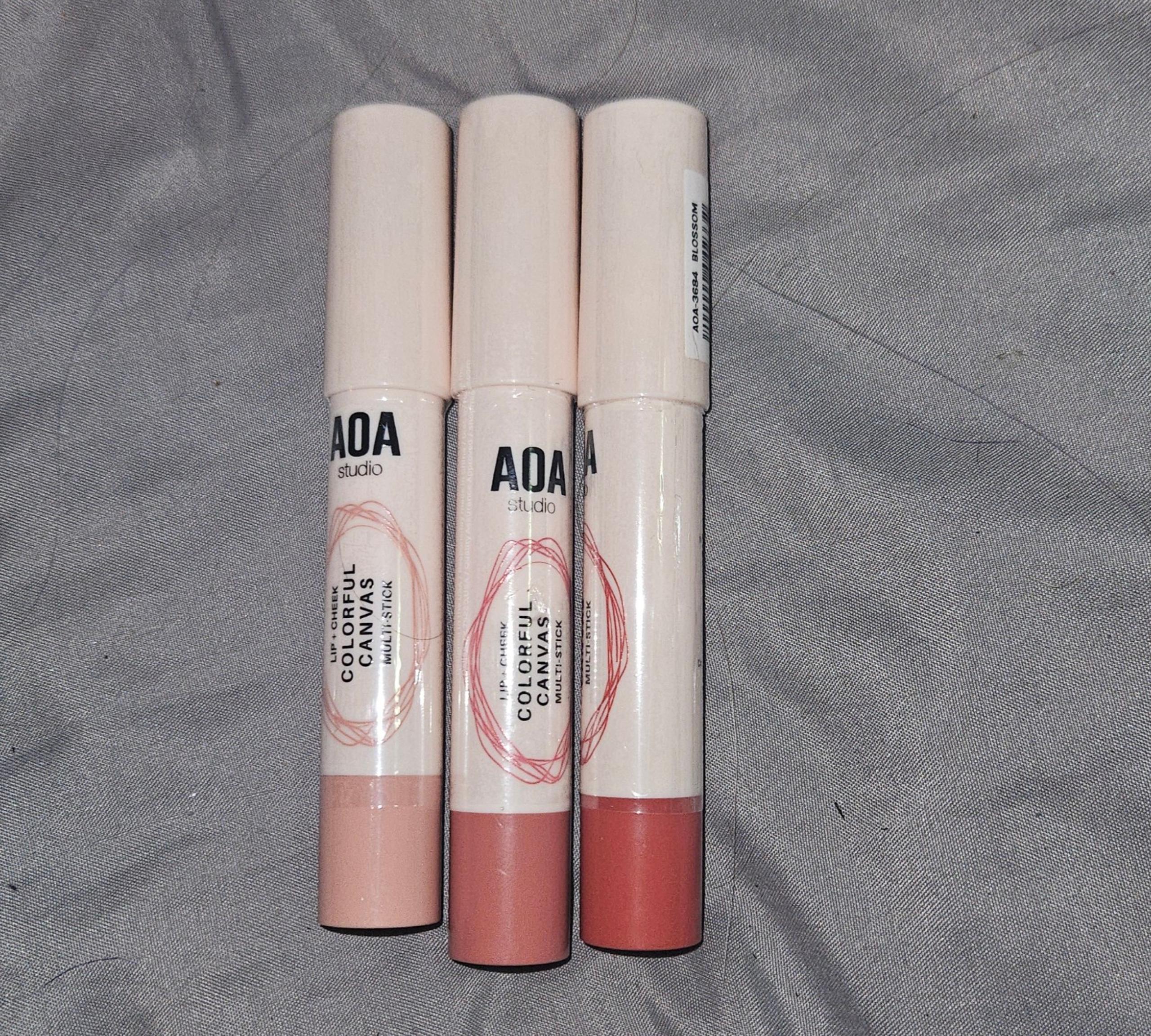 3 x Lip + Cheek Colorful Canvas Multi-Sticks Bundle BNIB
