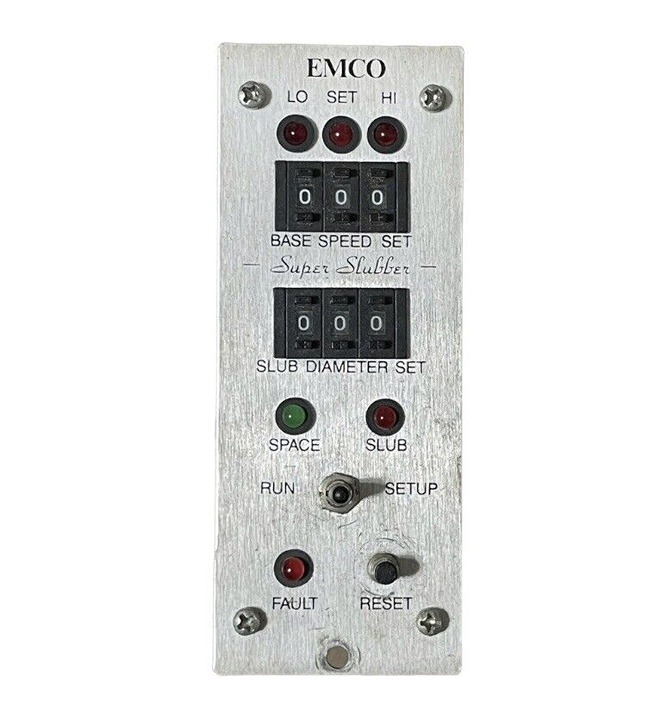 EMCO Super Slubber Slub Panel Diameter Set Device Controller NOT TESTED