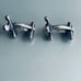 Antique Germany Sterling Silver Cross Faucet Handle Top Cufflinks Cuff Links VTG