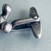 Antique Germany Sterling Silver Cross Faucet Handle Top Cufflinks Cuff Links VTG