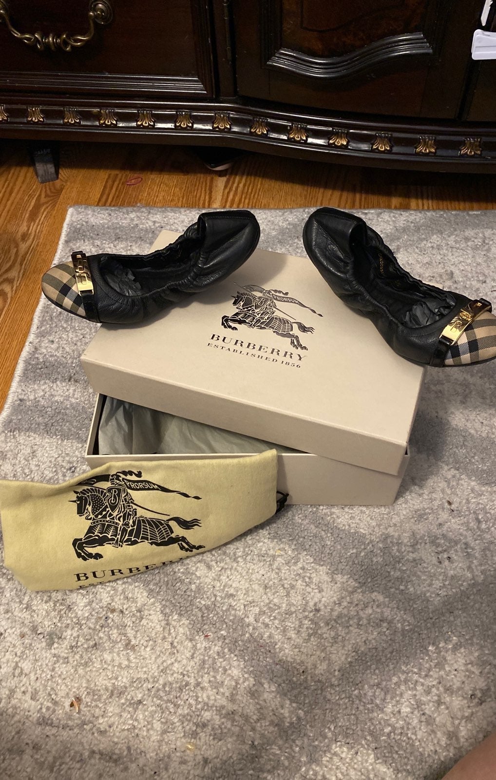 Burberry Black leather