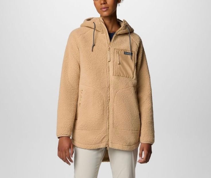 NWT Columbia Women's Winter Warmth Sherpa Fleece Full Zip Hoodie Plus 1X