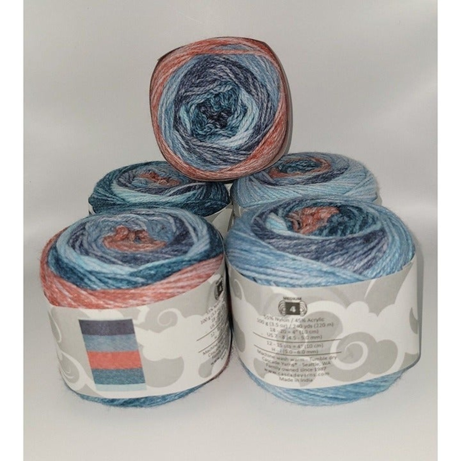 Beautiful Yarn Cherub Aran Prints 5 in Rink Side, Soft Yarn for all Projects