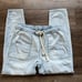 One Teaspoon Jeans Womens XS Shabbies Light Wash Drawstring Pull On Distressed