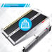 Portable Wheelchair Ramp 4FT, Non-Slip Aluminum Folding Handicap Ramp