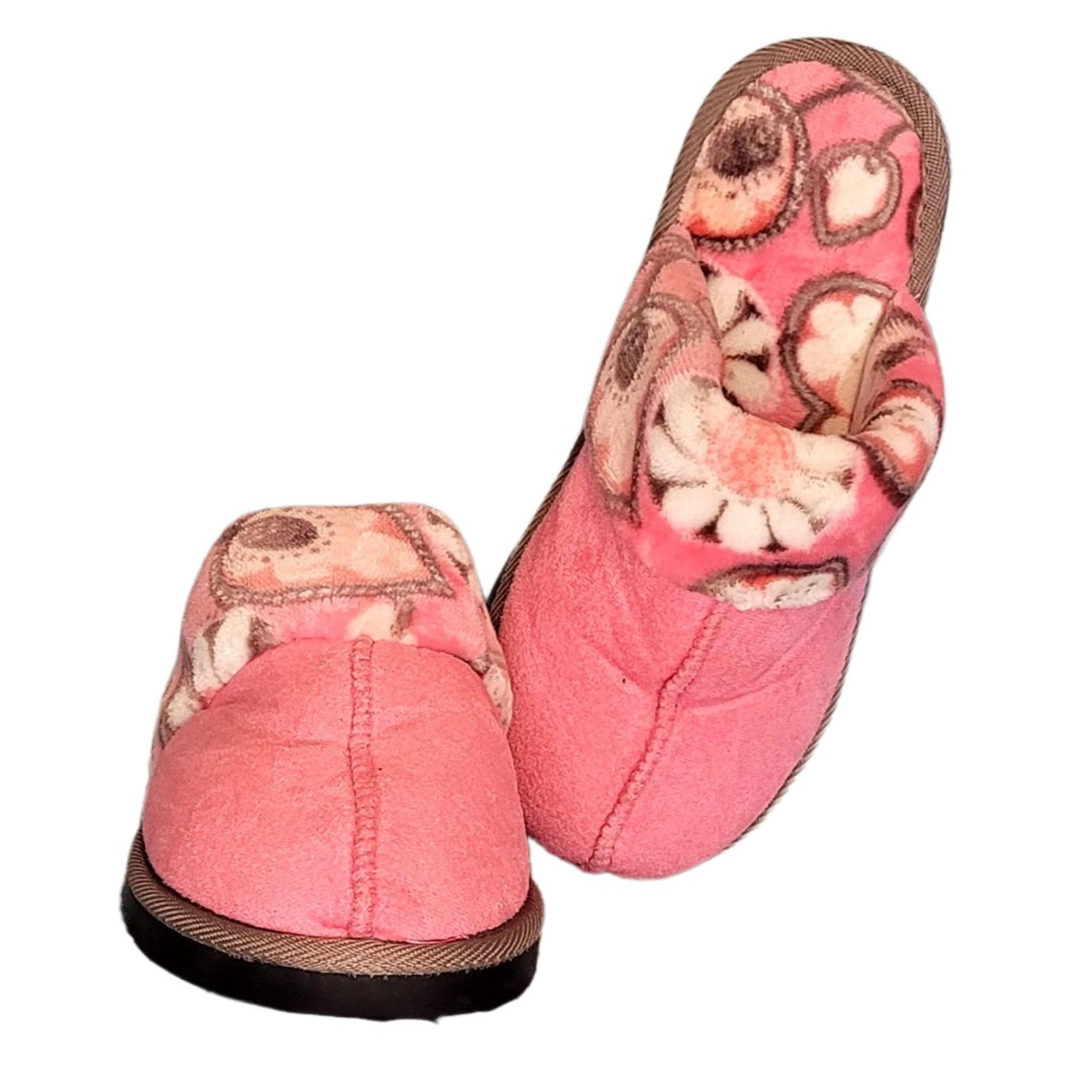 Vera Bradley Cozy Cotton Looped Terry Slipper Small 6-7 Womens Shoes Pink Daisy