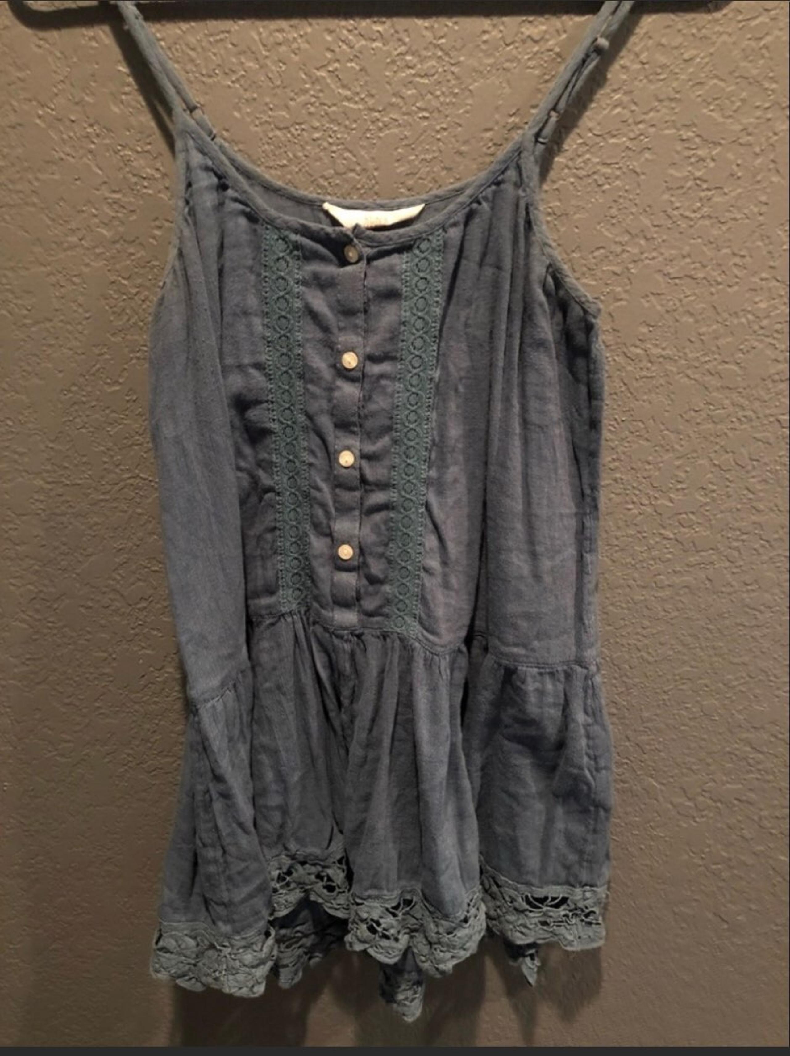 Sun & Shadows Blue Tank Top
