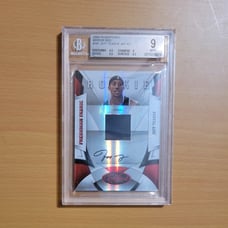 Beckett Graded 9 2009 2010 Jeff Teague Rookie Auto Jersey Card /100