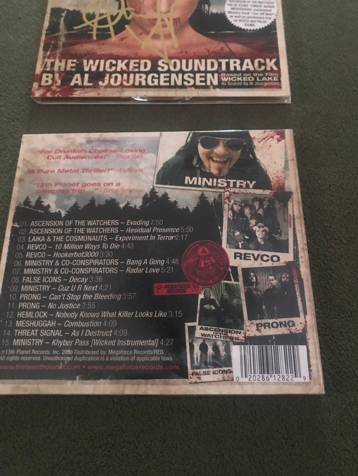 AL JOURGENSEN MINISTRY LEAD SINGER HAND SIGNED AUTHENTIC