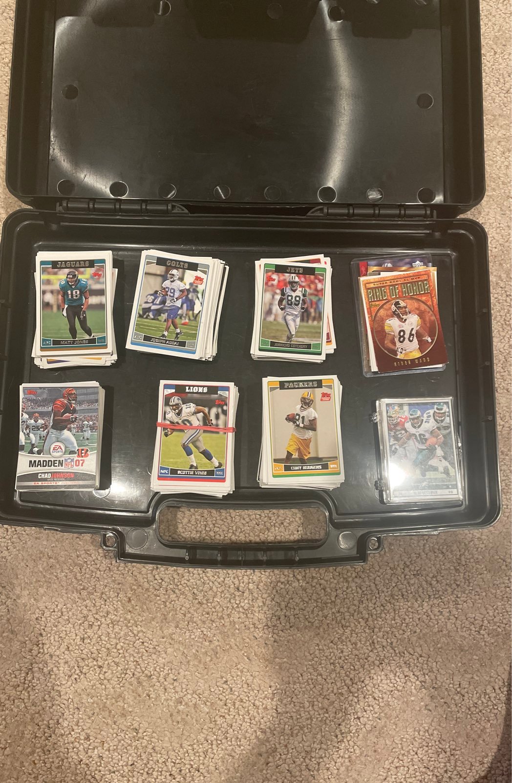 Hundreds of 2007 Tops NFL Cards