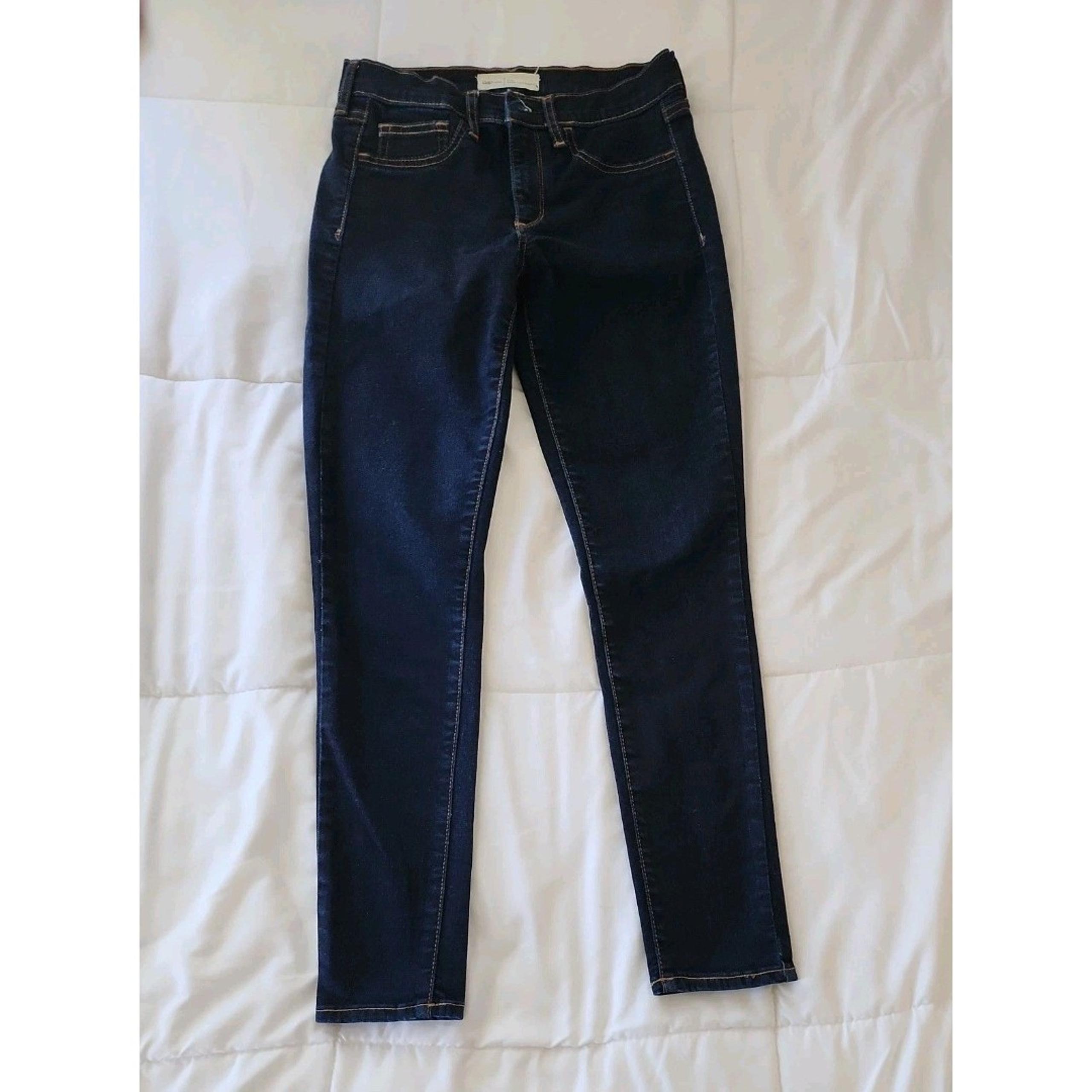 Gap Easy Leggings Jeans Womens Size 27R Blue Denim Dark Wash Stretch