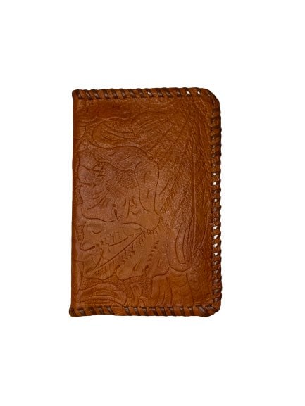 Bi-Fold Leather Handmade Passport Wallet