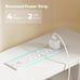 47 inch Computer Desk with 4 Drawers, Gaming Desk with LED Lights & Power Outlet