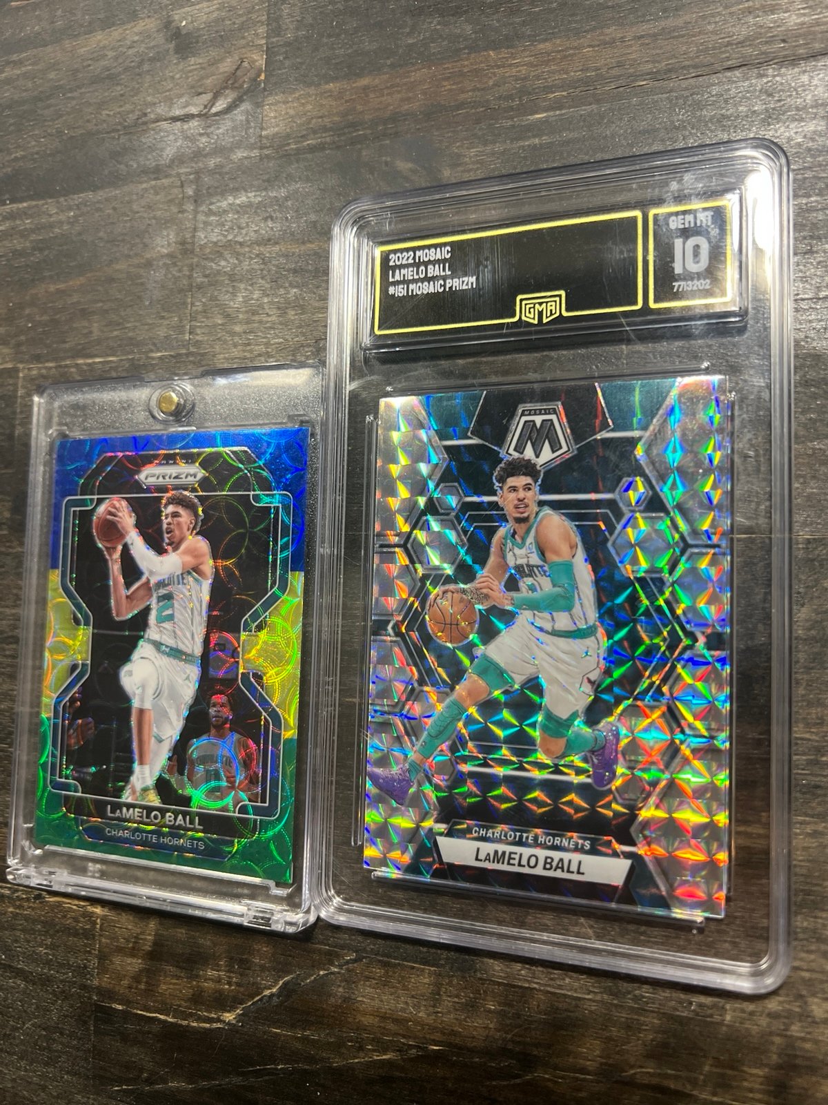 LaMelo Ball 2022 #181 silver mosaic GEM MINT 10
