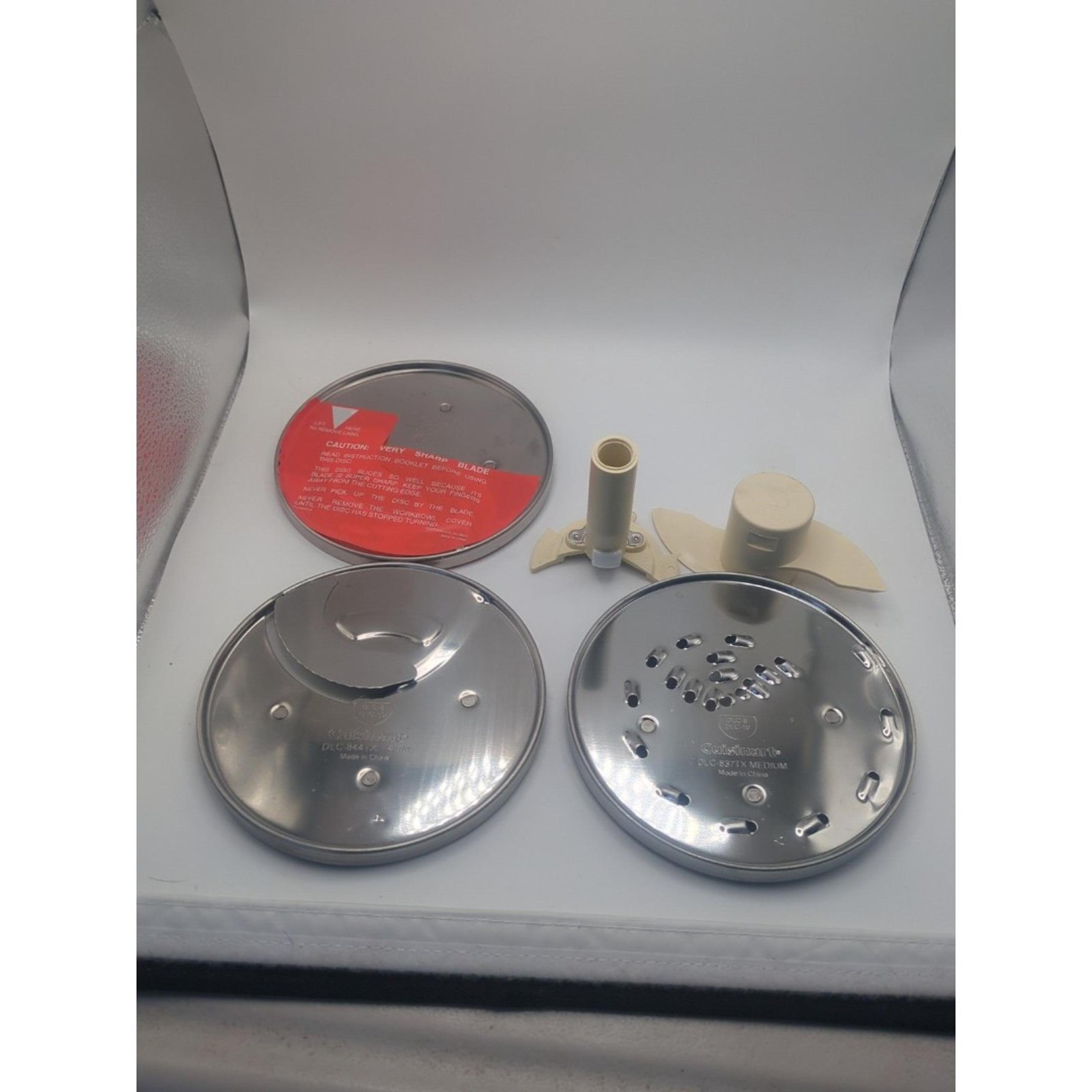 Cuisinart DLC-837TX & DLC-844TX Food Processor Grating Blade, Slicer & Stem 8 10