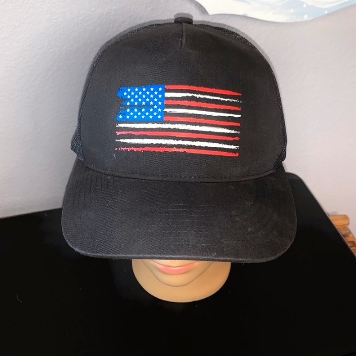 Yupoong the American flag baseball hat