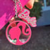 Barbie Allover Print Pin Display Crossbody Bag set B