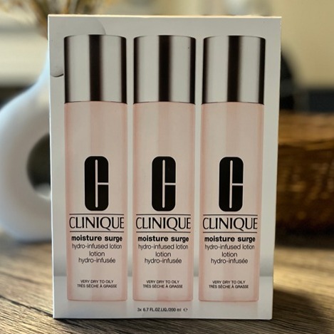 3X Clinique moisture surge hydro infused lotion