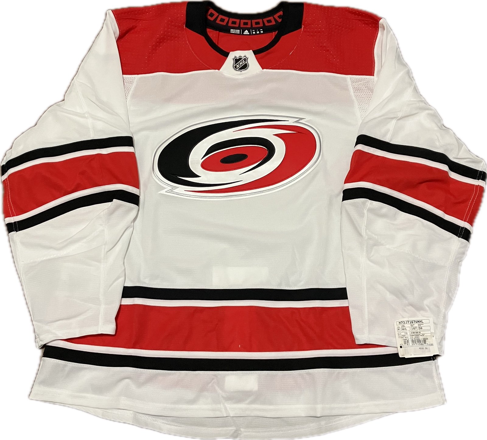 NWT Carolina Hurricanes Blank MiC Adidas NHL Hockey Jersey Size 56
