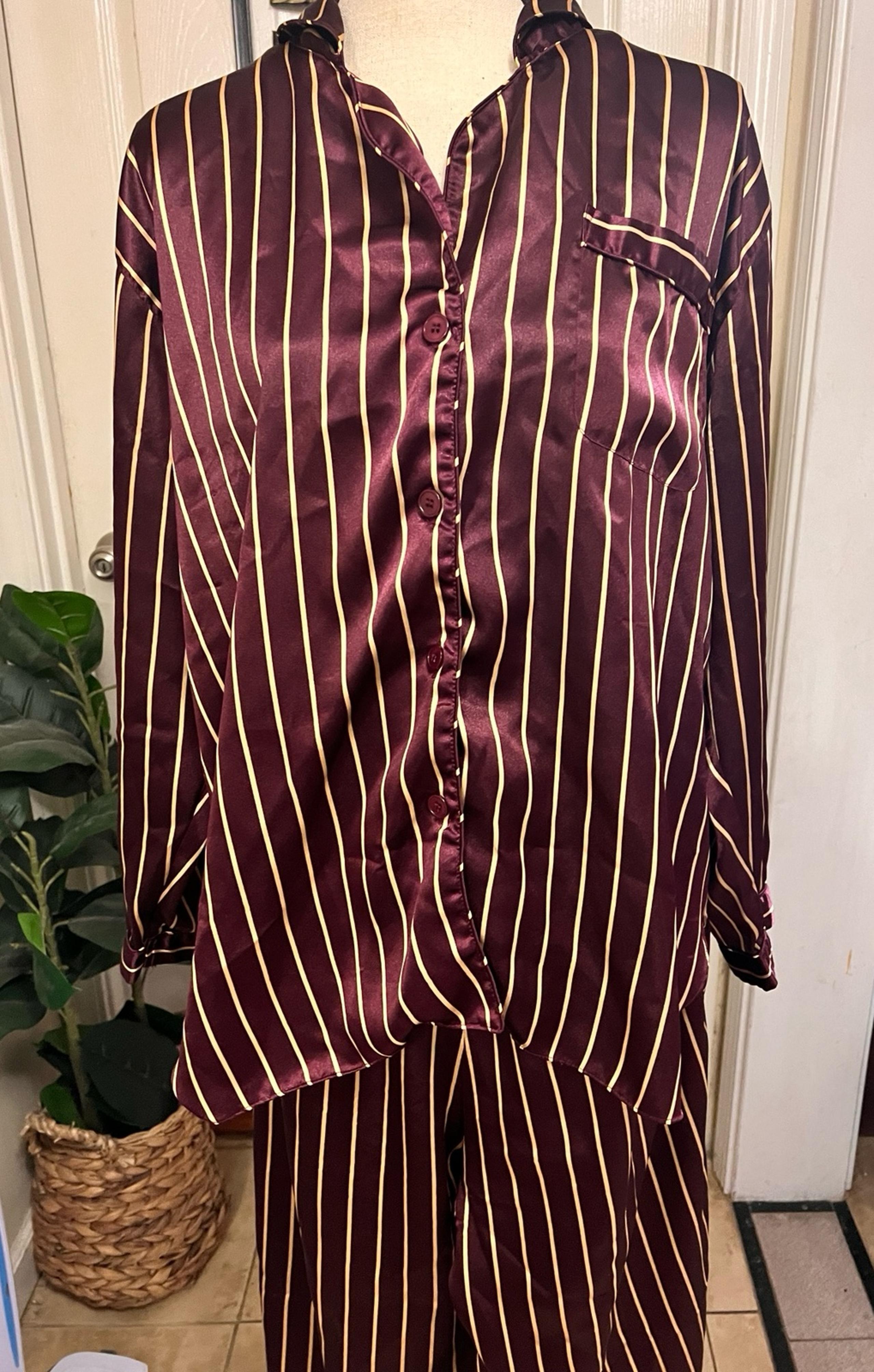 Morgan Taylor pajama silk set NWOT- Large