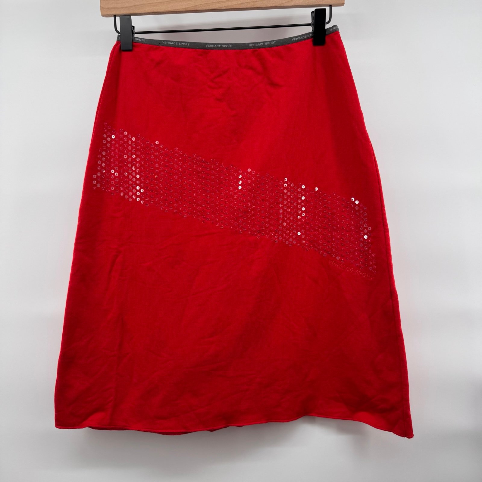Rare Vintage Versace Sport Red Skirt