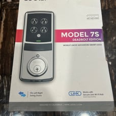 Lockly PGD7S 7S Satin Nickel Smart Deadbolt Lock with Keypad Smart Lock Front Do