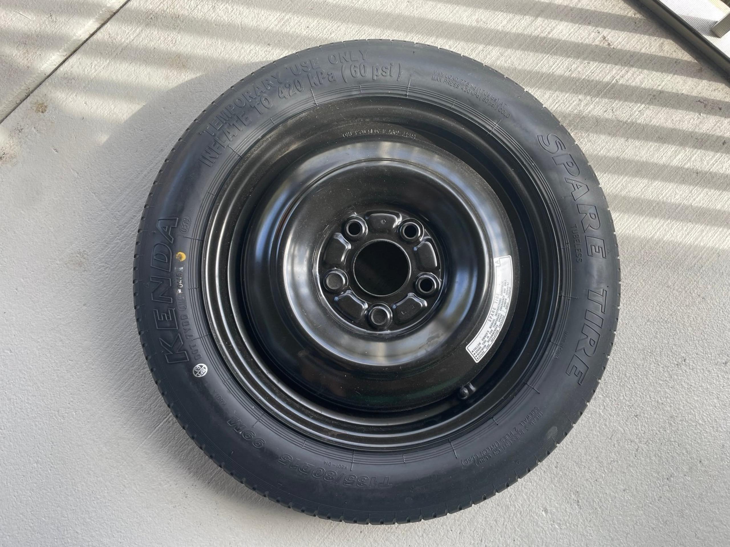 New Kenda 15” Spare Tire / Donut