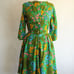 Vintage 1960s Jumpsuit, Rosa Ray Floral Print Cutoff Shorts Romper, Flower Power