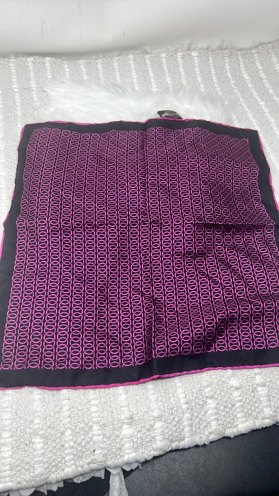 DION Men’s Geometric Print Pocket Square Handkerchief