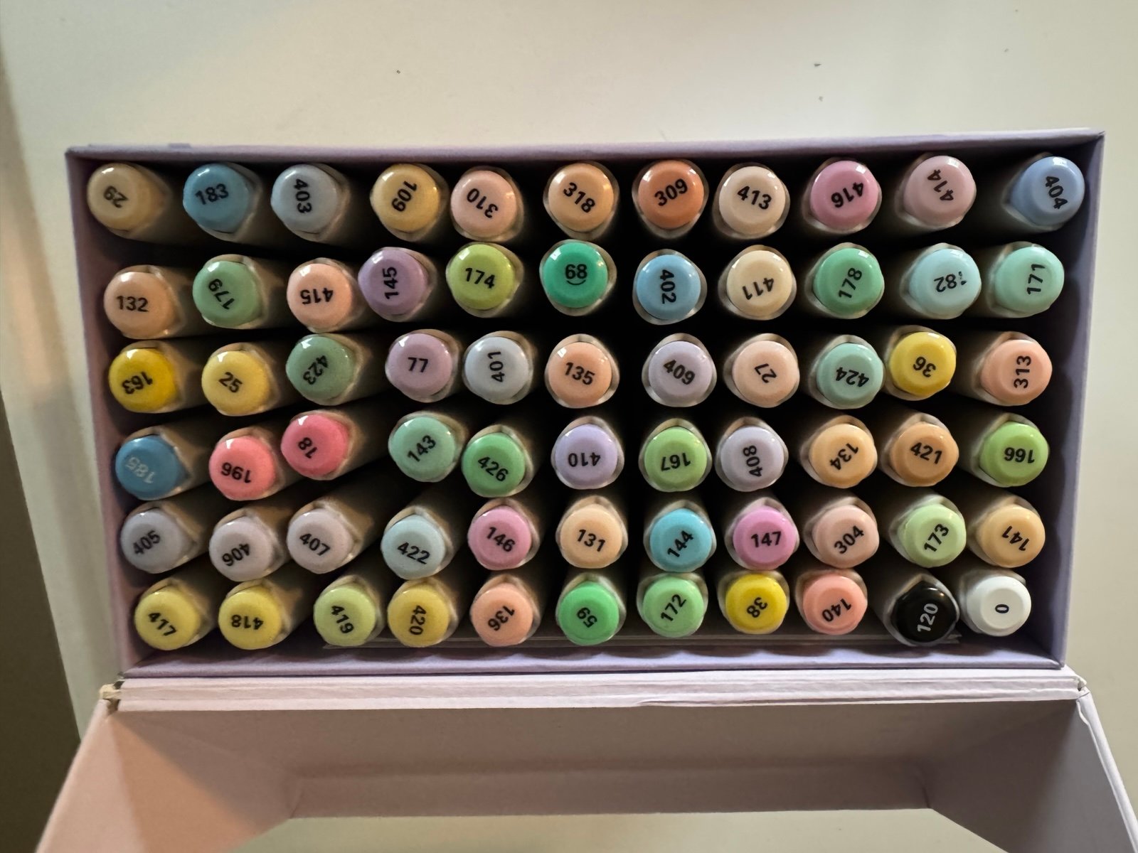 Arrtx alcohol pastel markers.