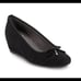 Stuart Weitzman Quilty Black Suede Wedge