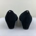 Stuart Weitzman Quilty Black Suede Wedge