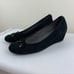 Stuart Weitzman Quilty Black Suede Wedge