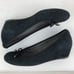 Stuart Weitzman Quilty Black Suede Wedge