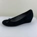 Stuart Weitzman Quilty Black Suede Wedge