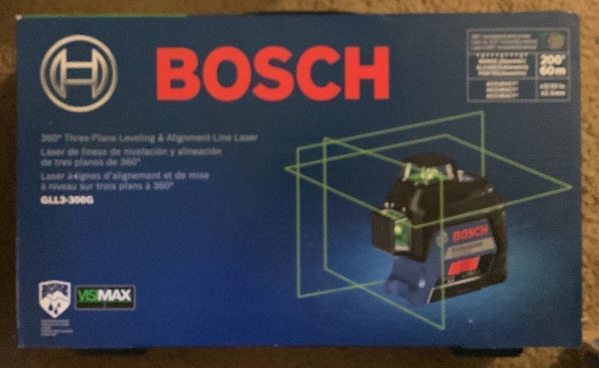 Bosch GLL3-300G 360 Degrees Three-Plane Leveling & Alignment-Line Green Laser