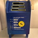 Melissa & Doug Stamp & Sort Post Office Wooden Mailbox 6 Letters 5 Stamps No Key