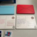 Melissa & Doug Stamp & Sort Post Office Wooden Mailbox 6 Letters 5 Stamps No Key