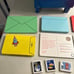 Melissa & Doug Stamp & Sort Post Office Wooden Mailbox 6 Letters 5 Stamps No Key