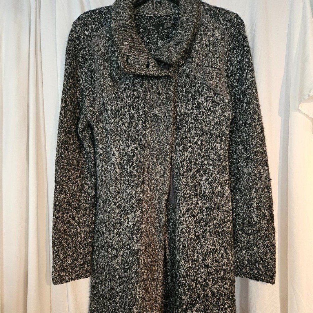 Prana Angelica Duster Sweater Gray Size M