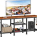 TV Media Console Table for Living Room, Bedroom, Rustic Brown