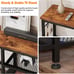 TV Media Console Table for Living Room, Bedroom, Rustic Brown
