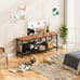 TV Media Console Table for Living Room, Bedroom, Rustic Brown