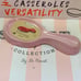 Le Creuset Chiffon Pink Traditional Style Spoon Rest Holder Authentic Stoneware