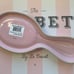 Le Creuset Chiffon Pink Traditional Style Spoon Rest Holder Authentic Stoneware