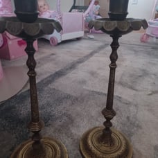 Brass candlesticks