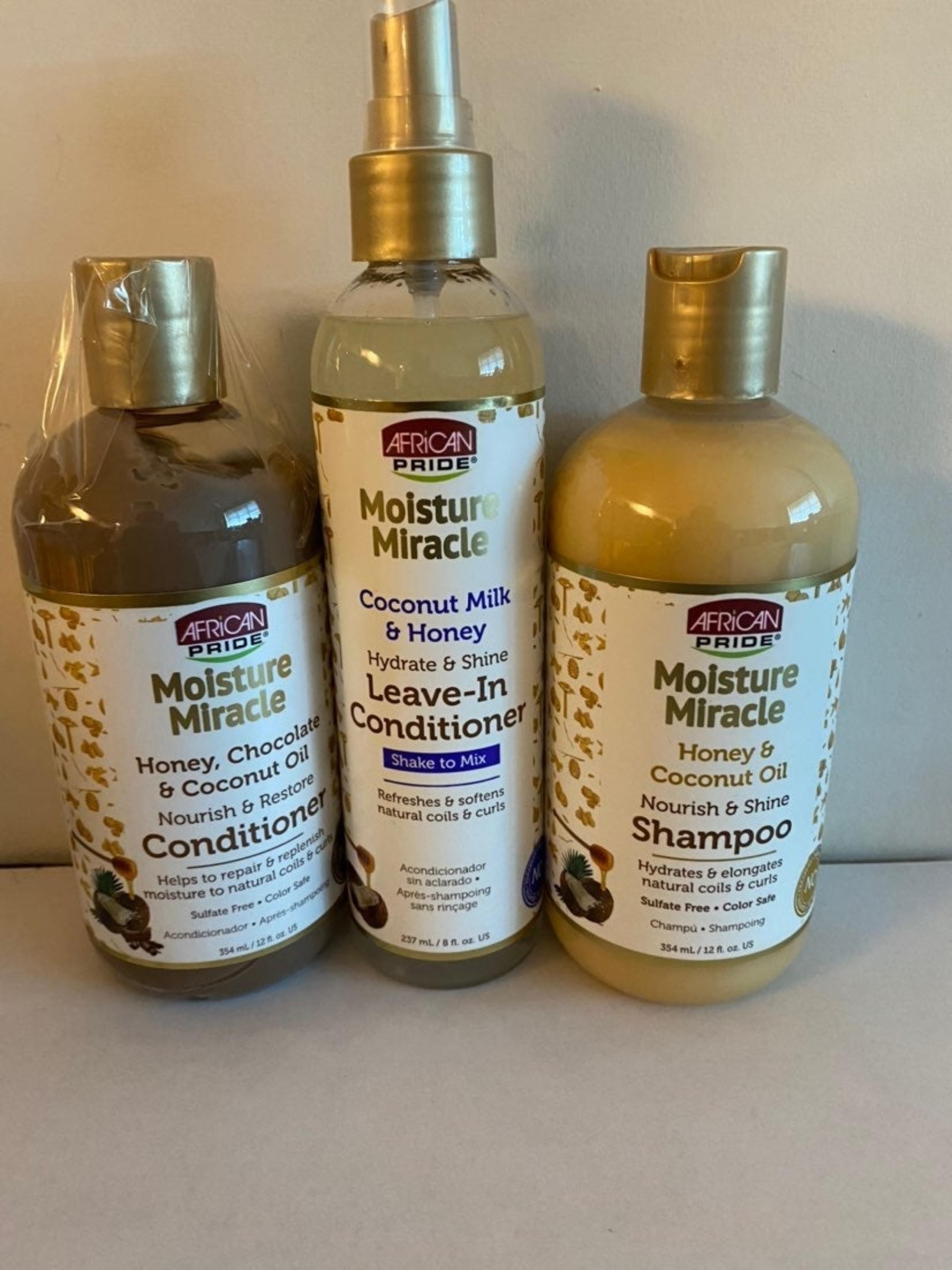 African pride moisture miracle 3pcs