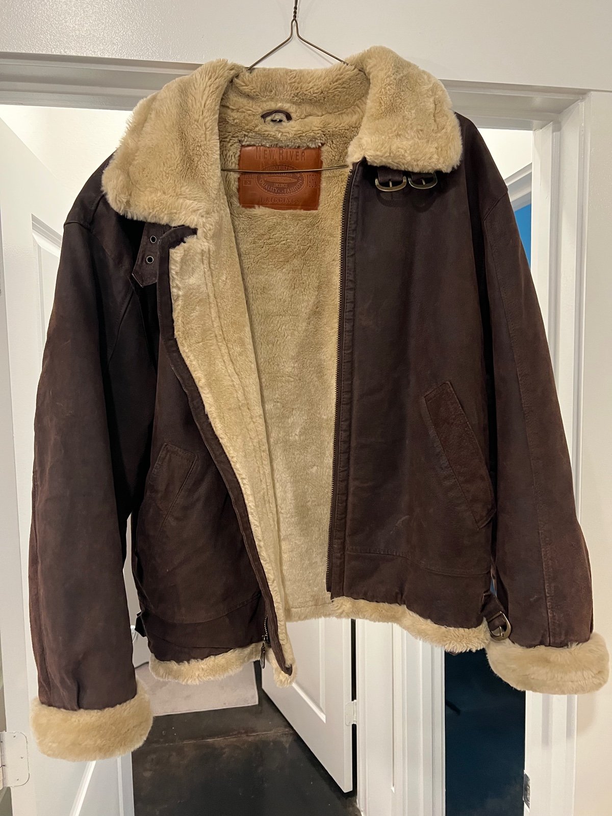 Genuine Shearling Fur Coat