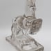 LE Smith Glass Rearing Horse Bookend / Art Glass Sculpture - Clear